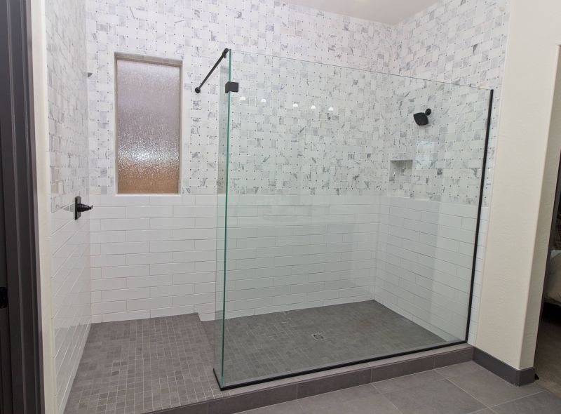 Shower with Accent Wall