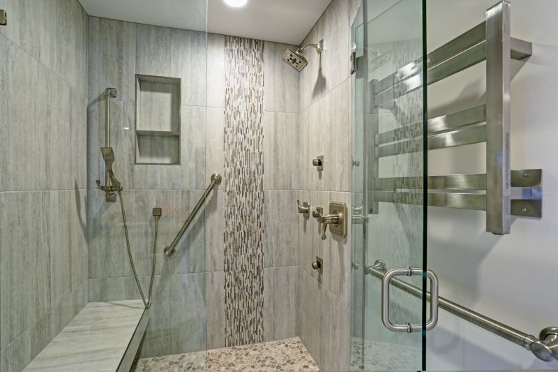 Luxury Walk-in Shower with Multiple Showerheads
